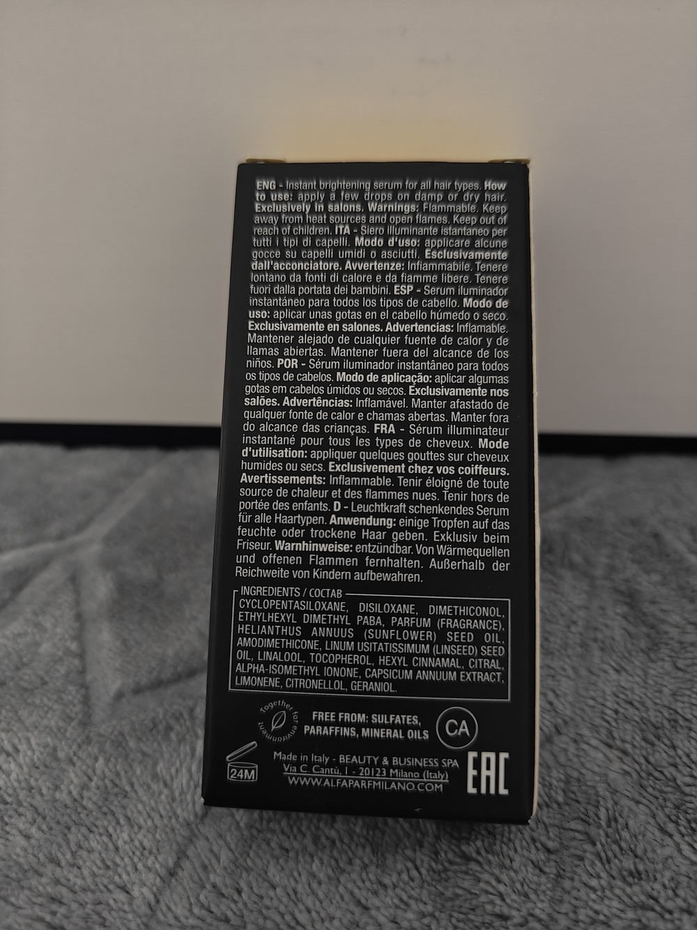 Semi Di Lino Cristalli Liquidi Hair Serum - Travel Size - Picture 2 of 2